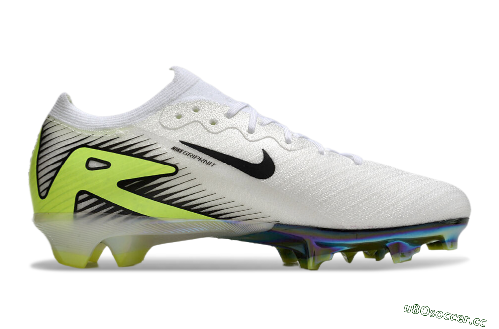Unisex Nike Air Zoom Mercurial Vapor 16 Elite FG Firm Ground Low-Tops Football Boots - White/Black/Yellow 7