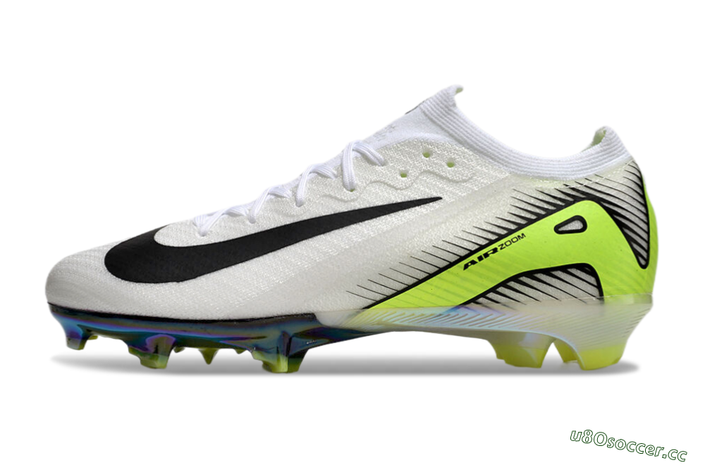 Unisex Nike Air Zoom Mercurial Vapor 16 Elite FG Firm Ground Low-Tops Football Boots - White/Black/Yellow 0