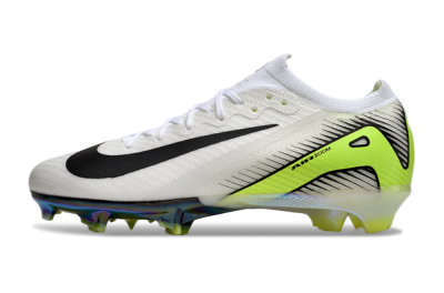 Unisex Nike Air Zoom Mercurial Vapor 16 Elite FG Firm Ground Low-Tops Football Boots - White/Black/Yellow