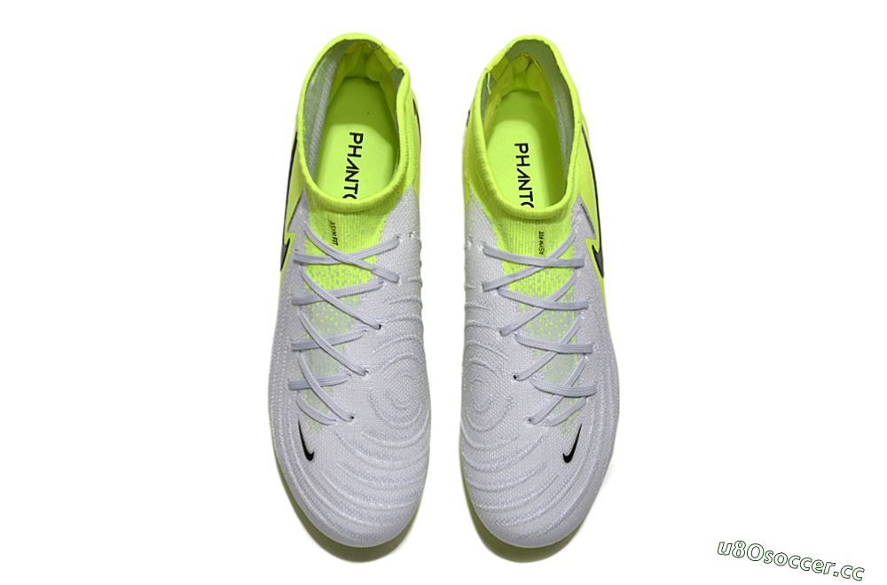 Men's Nike Phantom Luna Elite AG Artificial Grass High-Tops Football Boots - Grey/Yellow/Black 4