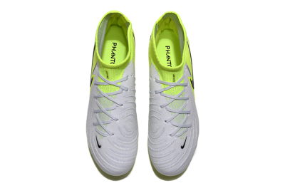 Men's Nike Phantom Luna Elite AG Artificial Grass High-Tops Football Boots - Grey/Yellow/Black