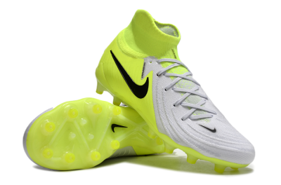 Men's Nike Phantom Luna Elite AG Artificial Grass High-Tops Football Boots - Grey/Yellow/Black