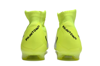 Men's Nike Phantom Luna Elite AG Artificial Grass High-Tops Football Boots - Grey/Yellow/Black