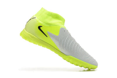 Men's Nike Phantom Luna Elite TF Artificial Turf High-Tops Football Shoes - Grey/Yellow/Black