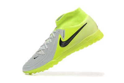 Men's Nike Phantom Luna Elite TF Artificial Turf High-Tops Football Shoes - Grey/Yellow/Black