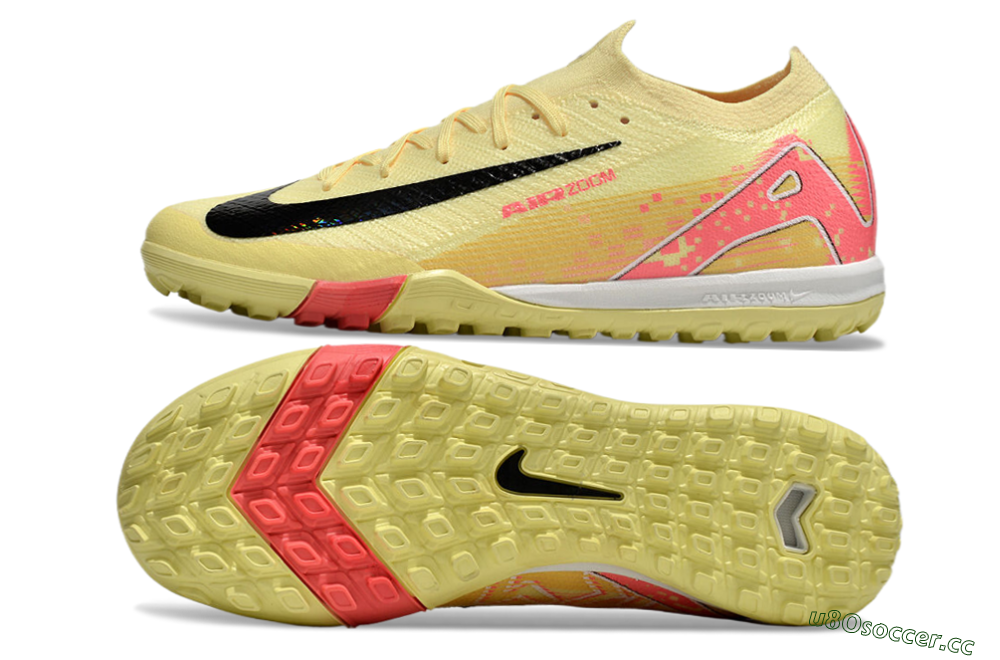 Unisex Nike Air Zoom Mercurial Vapor 16 Elite TF Artificial Turf Low-Tops Football Shoes - Yellow/Black/Red 1