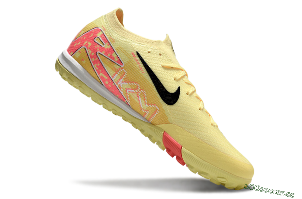 Unisex Nike Air Zoom Mercurial Vapor 16 Elite TF Artificial Turf Low-Tops Football Shoes - Yellow/Black/Red 4