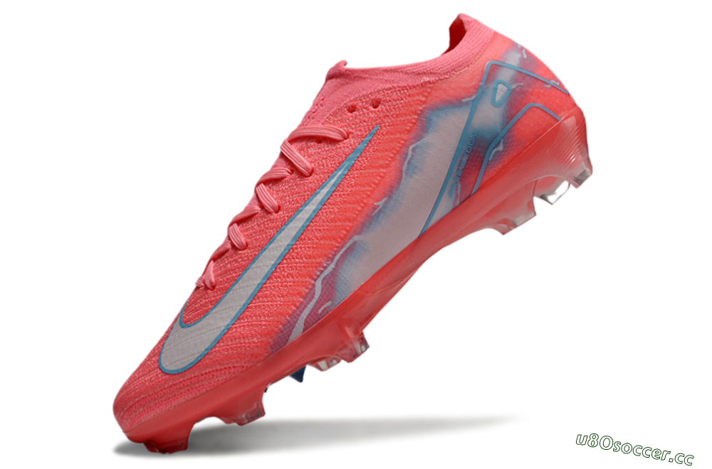 Unisex Nike Air Zoom Mercurial Vapor 16 Elite FG Firm Ground Low-Tops Football Boots - Red/Silver/Blue 5