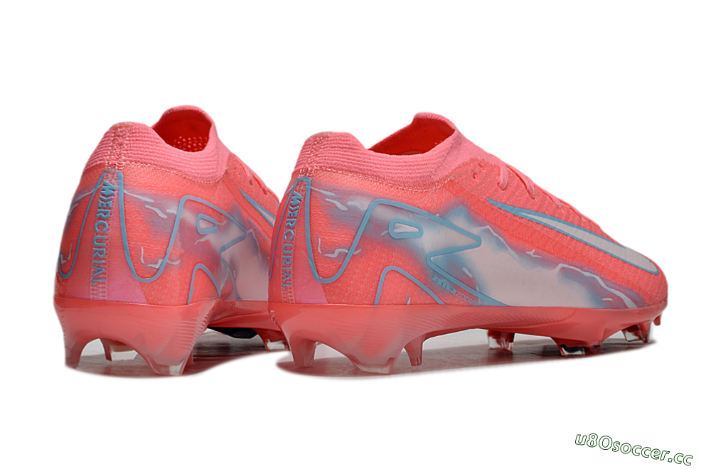 Unisex Nike Air Zoom Mercurial Vapor 16 Elite FG Firm Ground Low-Tops Football Boots - Red/Silver/Blue 6