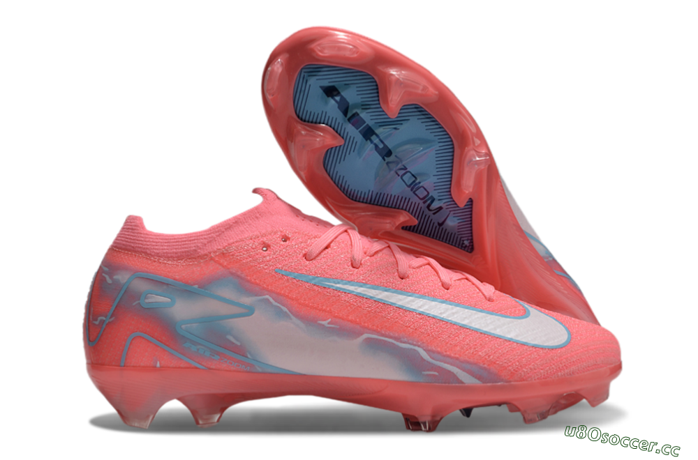 Unisex Nike Air Zoom Mercurial Vapor 16 Elite FG Firm Ground Low-Tops Football Boots - Red/Silver/Blue 2