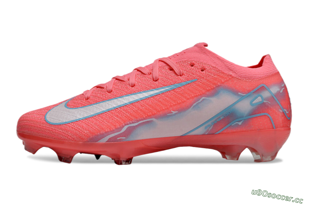 Unisex Nike Air Zoom Mercurial Vapor 16 Elite FG Firm Ground Low-Tops Football Boots - Red/Silver/Blue 0