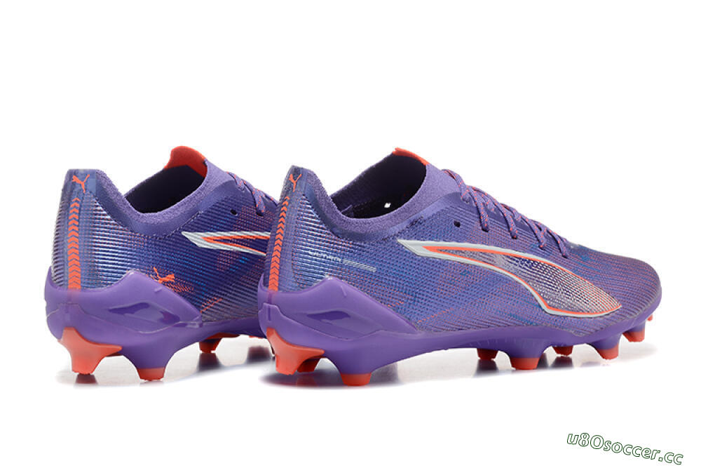 Men's Puma Ultra 5 Ultimate FG Firm Ground Low-Tops Football Boots - Purple/Blue/Red 9