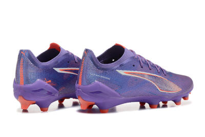 Men's Puma Ultra 5 Ultimate FG Firm Ground Low-Tops Football Boots - Purple/Blue/Red