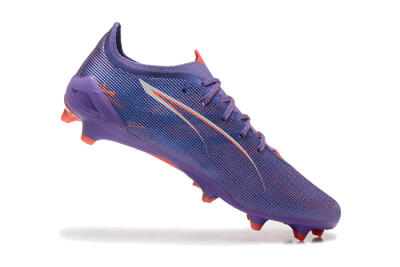 Men's Puma Ultra 5 Ultimate FG Firm Ground Low-Tops Football Boots - Purple/Blue/Red