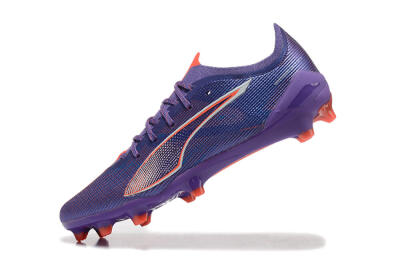 Men's Puma Ultra 5 Ultimate FG Firm Ground Low-Tops Football Boots - Purple/Blue/Red