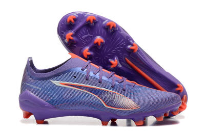 Men's Puma Ultra 5 Ultimate FG Firm Ground Low-Tops Football Boots - Purple/Blue/Red