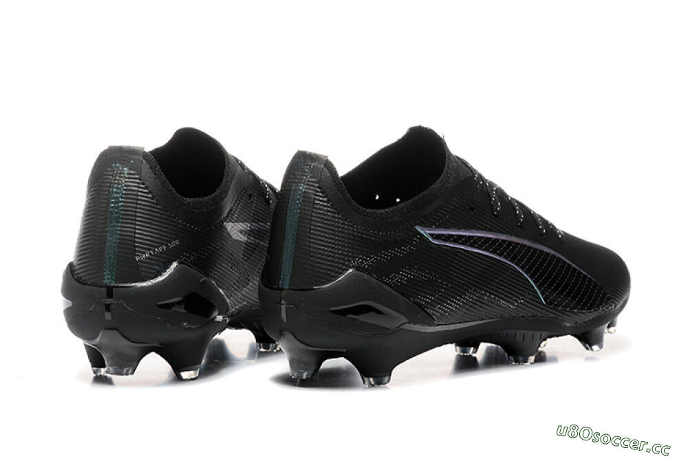 Men's Puma Ultra 5 Ultimate FG Firm Ground Low-Tops Football Boots - Black/Jade/White 9