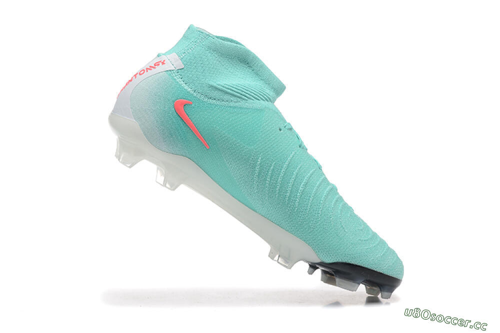 Men's Nike Phantom Luna Elite FG Firm Ground High-Tops Football Boots - Jade/Red/White 7