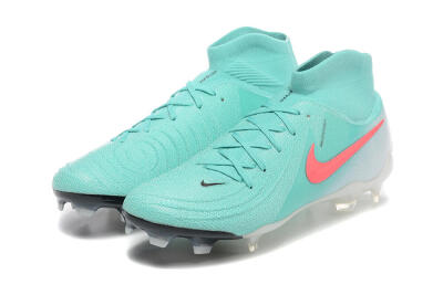 Men's Nike Phantom Luna Elite FG Firm Ground High-Tops Football Boots - Jade/Red/White