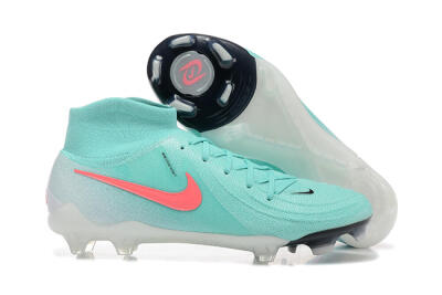 Men's Nike Phantom Luna Elite FG Firm Ground High-Tops Football Boots - Jade/Red/White