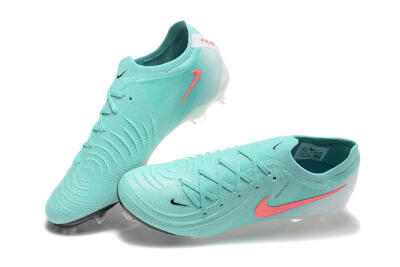 Men's Nike Phantom Luna Elite FG Firm Ground Low-Tops Football Boots - Jade/Red/White