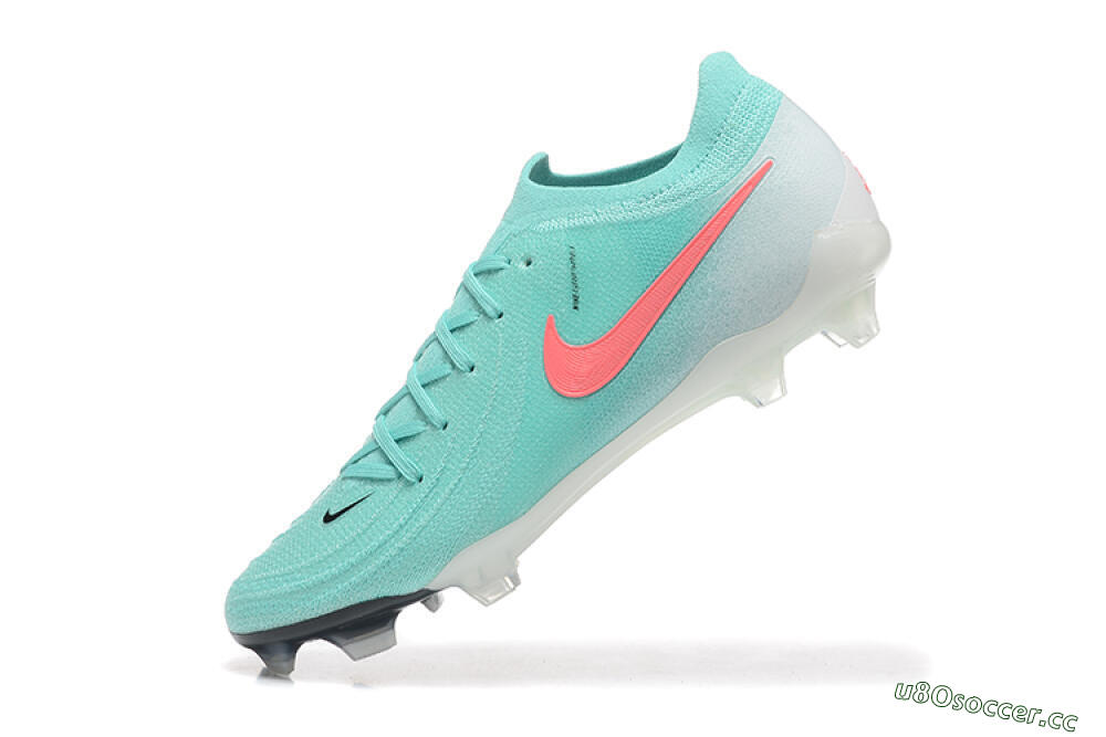 Men's Nike Phantom Luna Elite FG Firm Ground Low-Tops Football Boots - Jade/Red/White 8