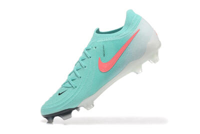 Men's Nike Phantom Luna Elite FG Firm Ground Low-Tops Football Boots - Jade/Red/White