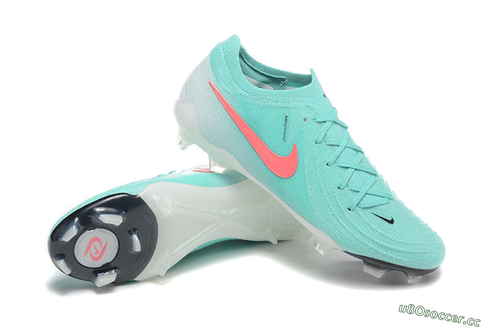 Men's Nike Phantom Luna Elite FG Firm Ground Low-Tops Football Boots - Jade/Red/White 4