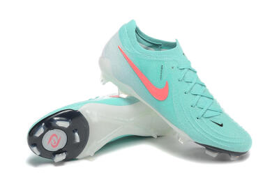 Men's Nike Phantom Luna Elite FG Firm Ground Low-Tops Football Boots - Jade/Red/White