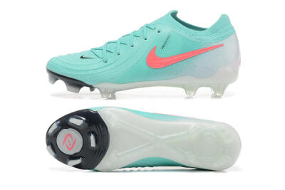 Men's Nike Phantom Luna Elite FG Firm Ground Low-Tops Football Boots - Jade/Red/White
