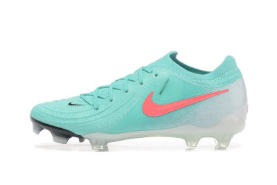 Men's Nike Phantom Luna Elite FG Firm Ground Low-Tops Football Boots - Jade/Red/White