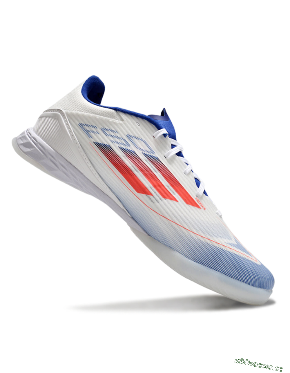 Unisex Adidas F50 Elite IC Indoor & Futsal Low-Tops Football Shoes - Blue/White/Red 4