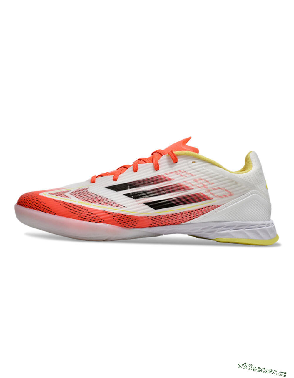 Unisex Adidas F50 Elite IC Indoor & Futsal Low-Tops Football Shoes - Red/White/Yellow 0