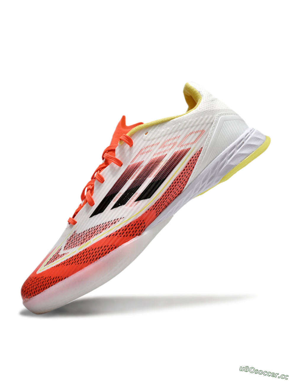 Unisex Adidas F50 Elite IC Indoor & Futsal Low-Tops Football Shoes - Red/White/Yellow 5