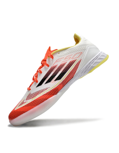 Unisex Adidas F50 Elite IC Indoor & Futsal Low-Tops Football Shoes - Red/White/Yellow