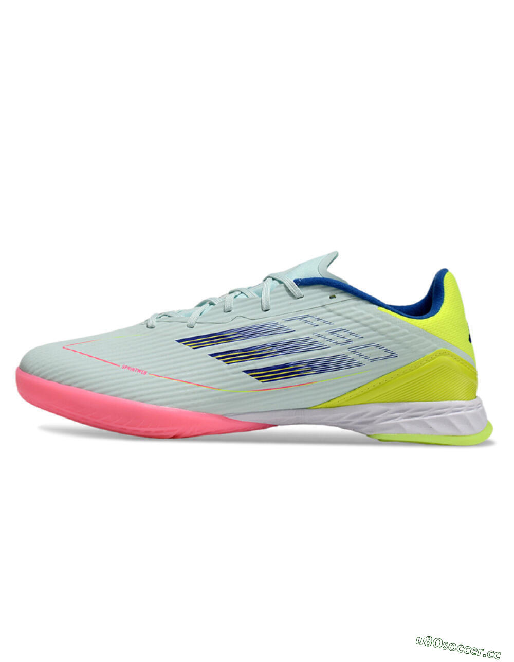 Unisex Adidas F50 Elite IC Indoor & Futsal Low-Tops Football Shoes - Jade/Blue/Yellow 0