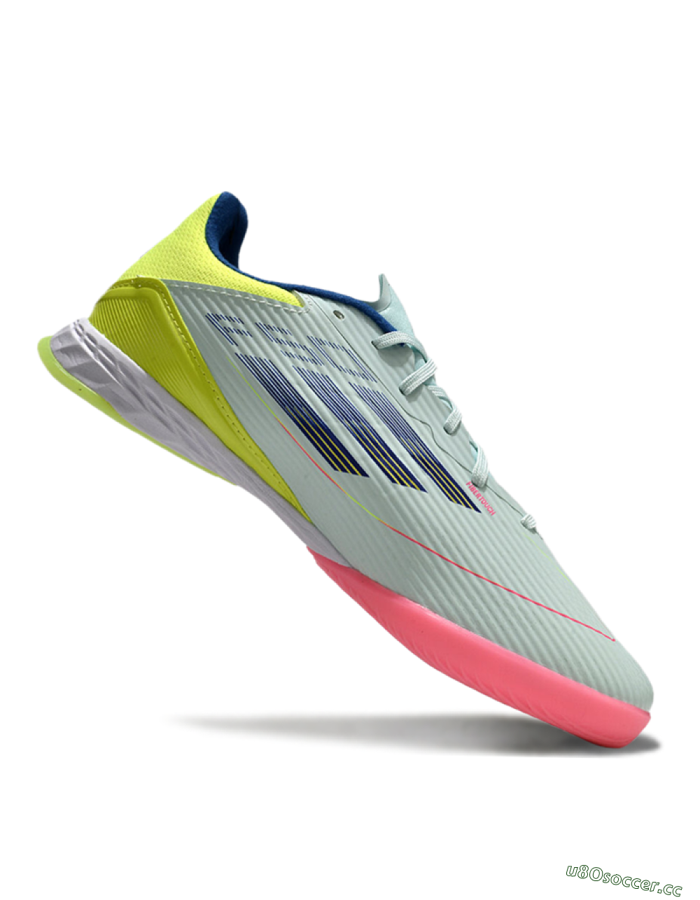 Unisex Adidas F50 Elite IC Indoor & Futsal Low-Tops Football Shoes - Jade/Blue/Yellow 4