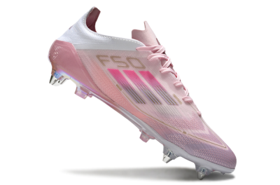 Men's Adidas F50 Elite 304 SG Soft Ground Low-Tops Football Boots - Pink/Gold/White