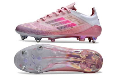 Men's Adidas F50 Elite 304 SG Soft Ground Low-Tops Football Boots - Pink/Gold/White
