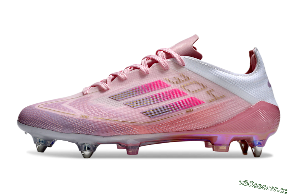 Men's Adidas F50 Elite 304 SG Soft Ground Low-Tops Football Boots - Pink/Gold/White 0