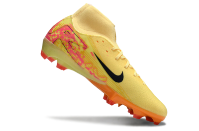 Men's Nike Air Zoom Mercurial Superfly 10 Elite FG Firm Ground High-Tops Football Boots - Yellow/Black/Red