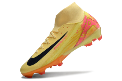 Men's Nike Air Zoom Mercurial Superfly 10 Elite FG Firm Ground High-Tops Football Boots - Yellow/Black/Red