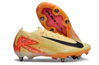 Men's Nike Air Zoom Mercurial Vapor 16 Elite SG Soft Ground Low-Tops Football Boots - Yellow/Black/Red