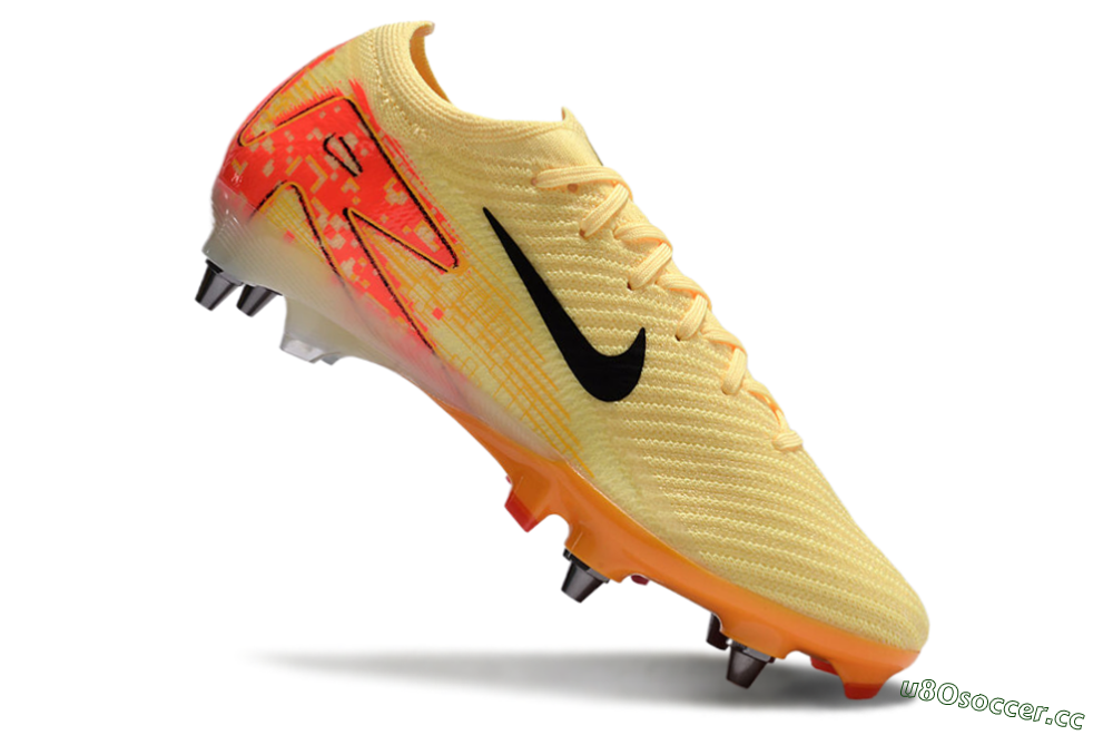Men's Nike Air Zoom Mercurial Vapor 16 Elite SG Soft Ground Low-Tops Football Boots - Yellow/Black/Red 4