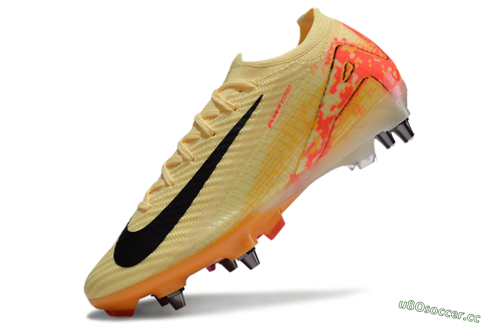 Men's Nike Air Zoom Mercurial Vapor 16 Elite SG Soft Ground Low-Tops Football Boots - Yellow/Black/Red 5