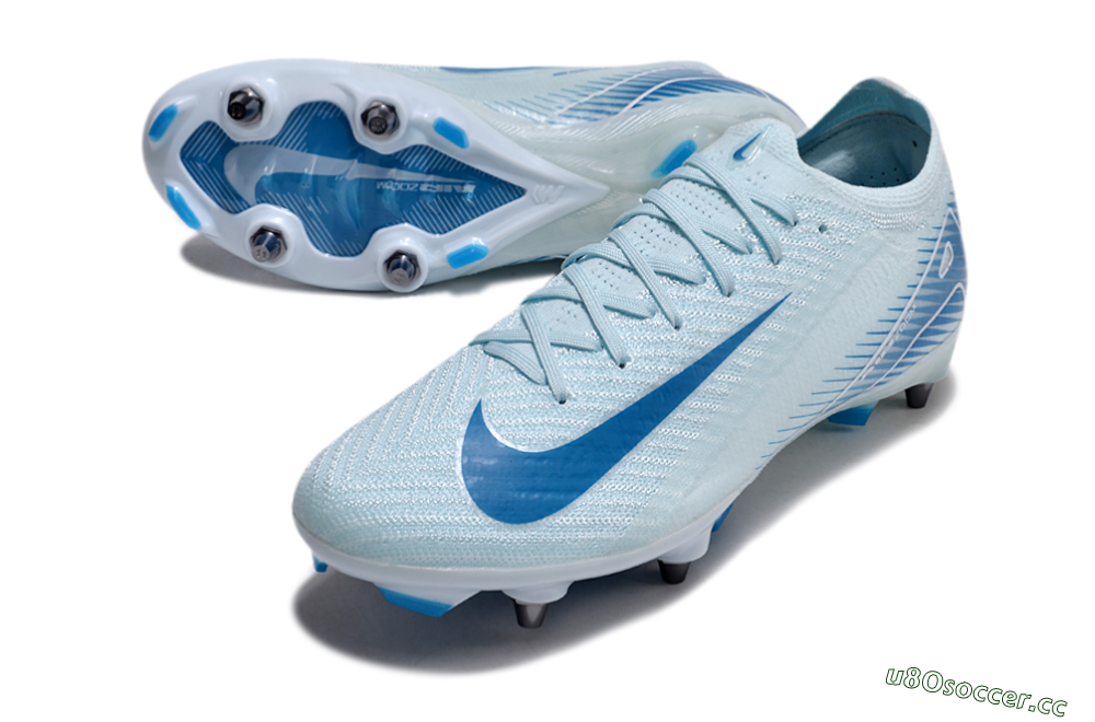 Men's Nike Air Zoom Mercurial Vapor 16 Elite SG Soft Ground Low-Tops Football Boots - Jade/Blue/White 3