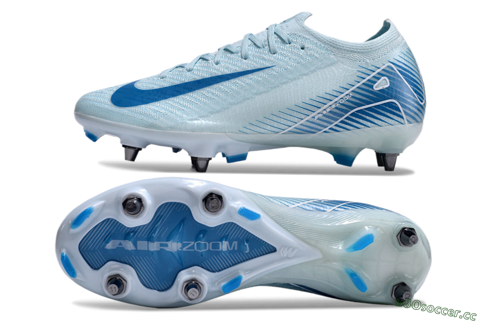 Men's Nike Air Zoom Mercurial Vapor 16 Elite SG Soft Ground Low-Tops Football Boots - Jade/Blue/White 1