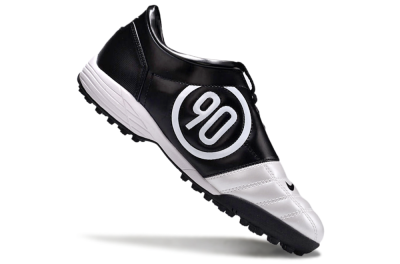 Men's Nike Total 90 II TF Artificial Turf Low-Tops Football Shoes - Silver/Black/White