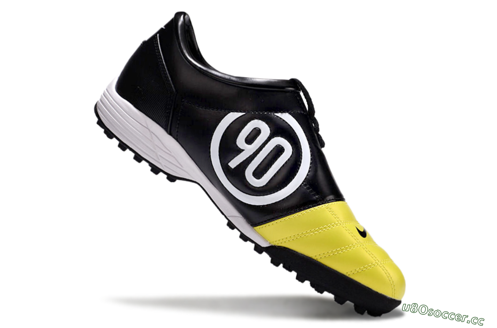 Men's Nike Total 90 II TF Artificial Turf Low-Tops Football Shoes - Yellow/Black/White 4