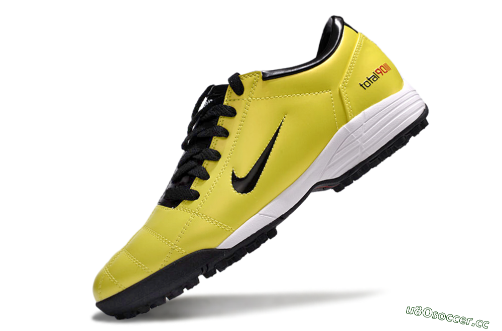 Men's Nike Total 90 II TF Artificial Turf Low-Tops Football Shoes - Yellow/Black/White 5